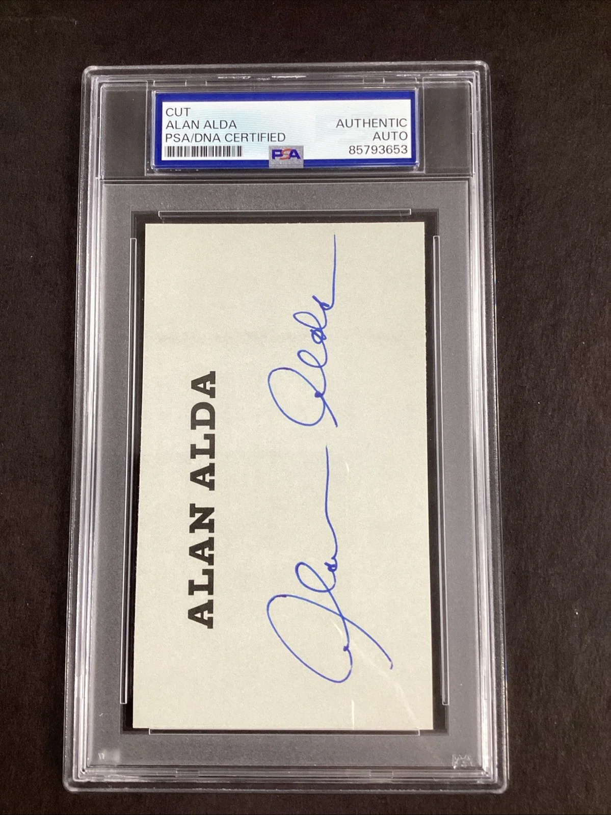 Alan Alda — Alan Alda Signed Book Page MASH Actor Hawkeye Tough Sig 30 Rock Auto PSA/DNA
