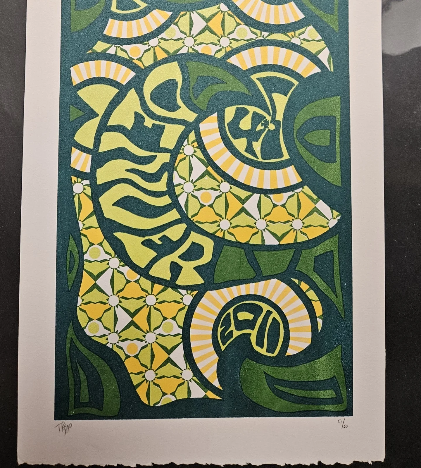 51/60 Signed Ltd Ed MOE Silkscreen Art Print Concert Poster Denver Colorado 2011, image 3
