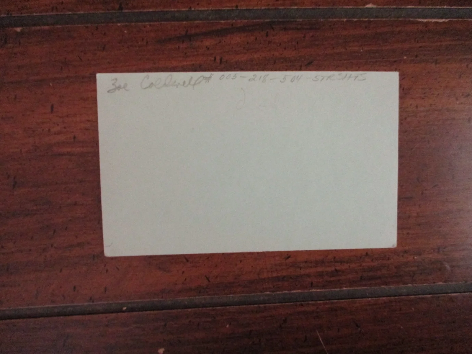 ZOE CALDWELL(Died in 2020)("Medea/Slapstick Tragedy") Signed 3 x 5 Index Card, image 2