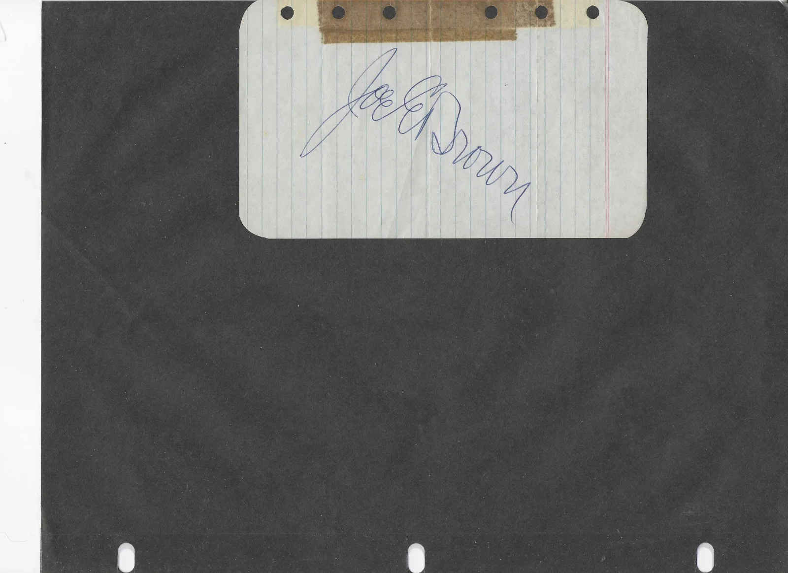 Joe E. Brown — JOE E. BROWN signature piece autograph with COA .. Some Like It Hot .. nice, изображение 3