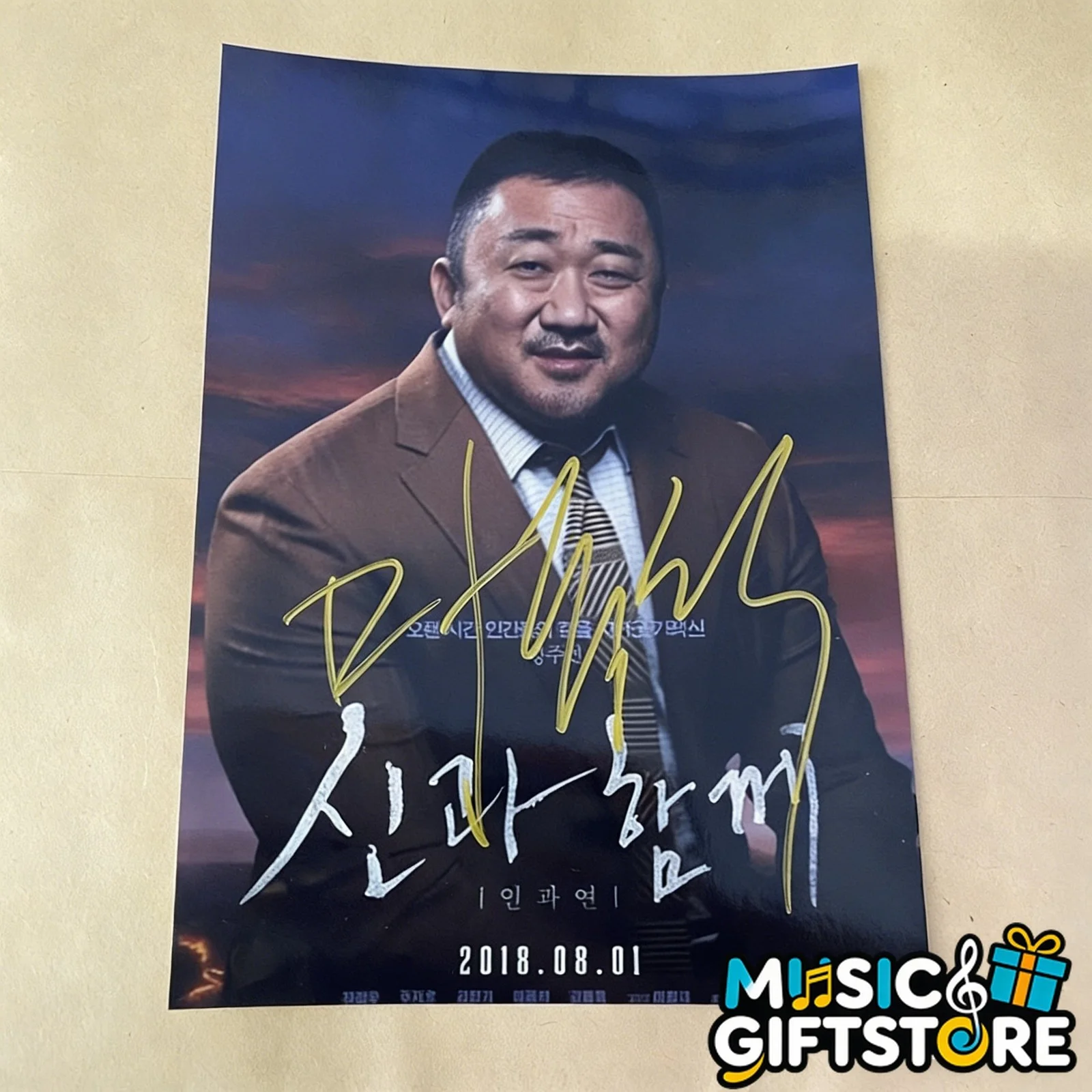 Along with the Gods Ha Jung Woo Ju Ji Hun Photo Autographed Photo K-POP 2018 #MU, изображение 4