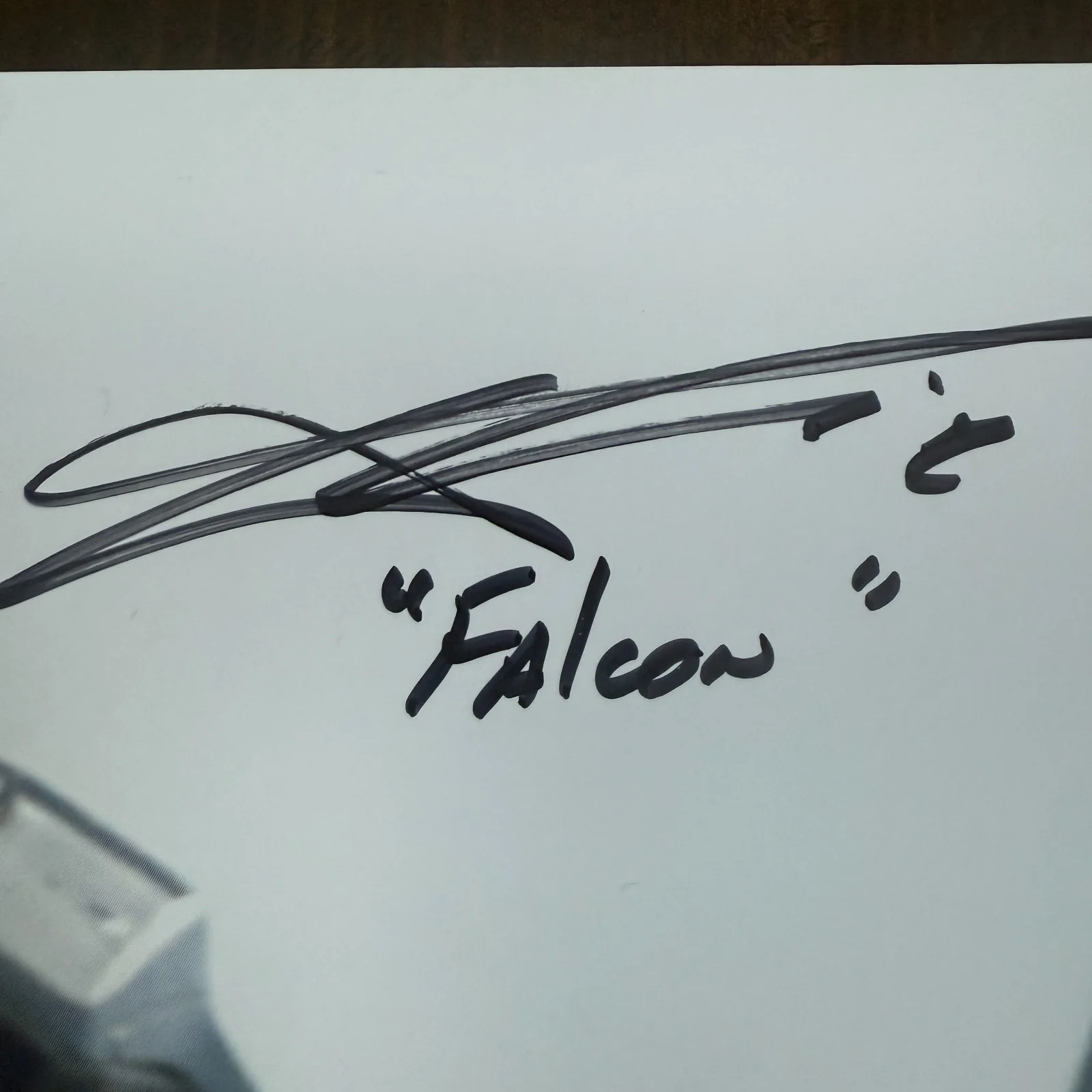 FALCON WINTER SOLIDER BASE AUTO ANTHONY MACKIE AVENGERS 8x10, image 2