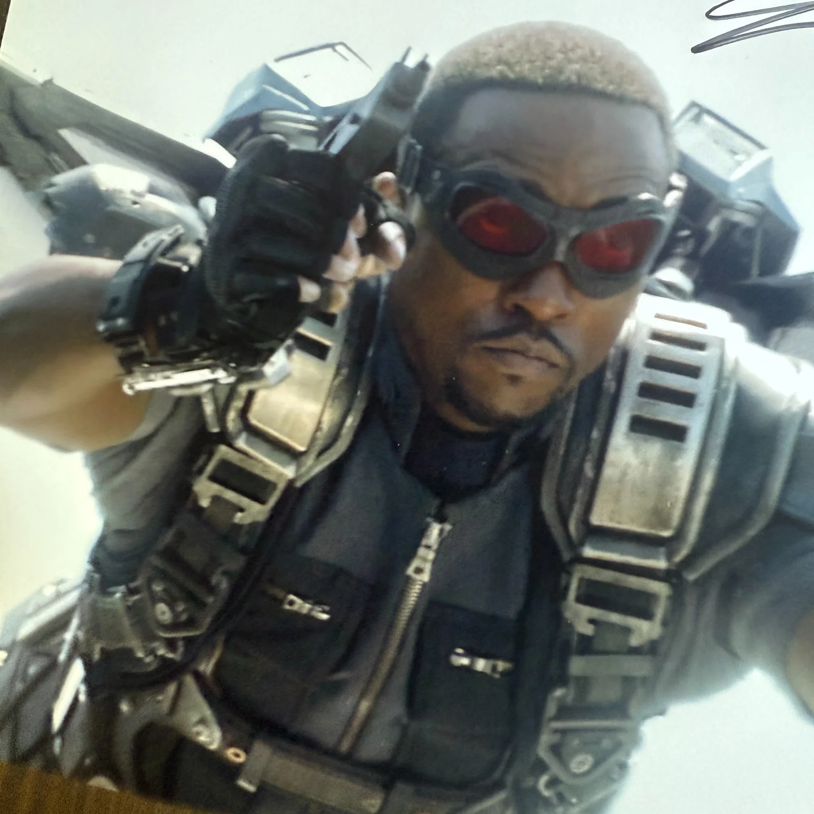 FALCON WINTER SOLIDER BASE AUTO ANTHONY MACKIE AVENGERS 8x10, image 4
