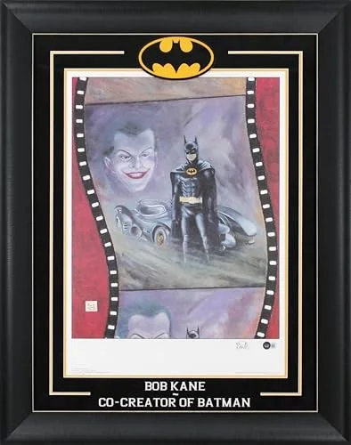 Bob Kane — Bob Kane Batman Authentic Signed & Framed 20.5x24.5 Lithograph BAS #AD64148, image 4