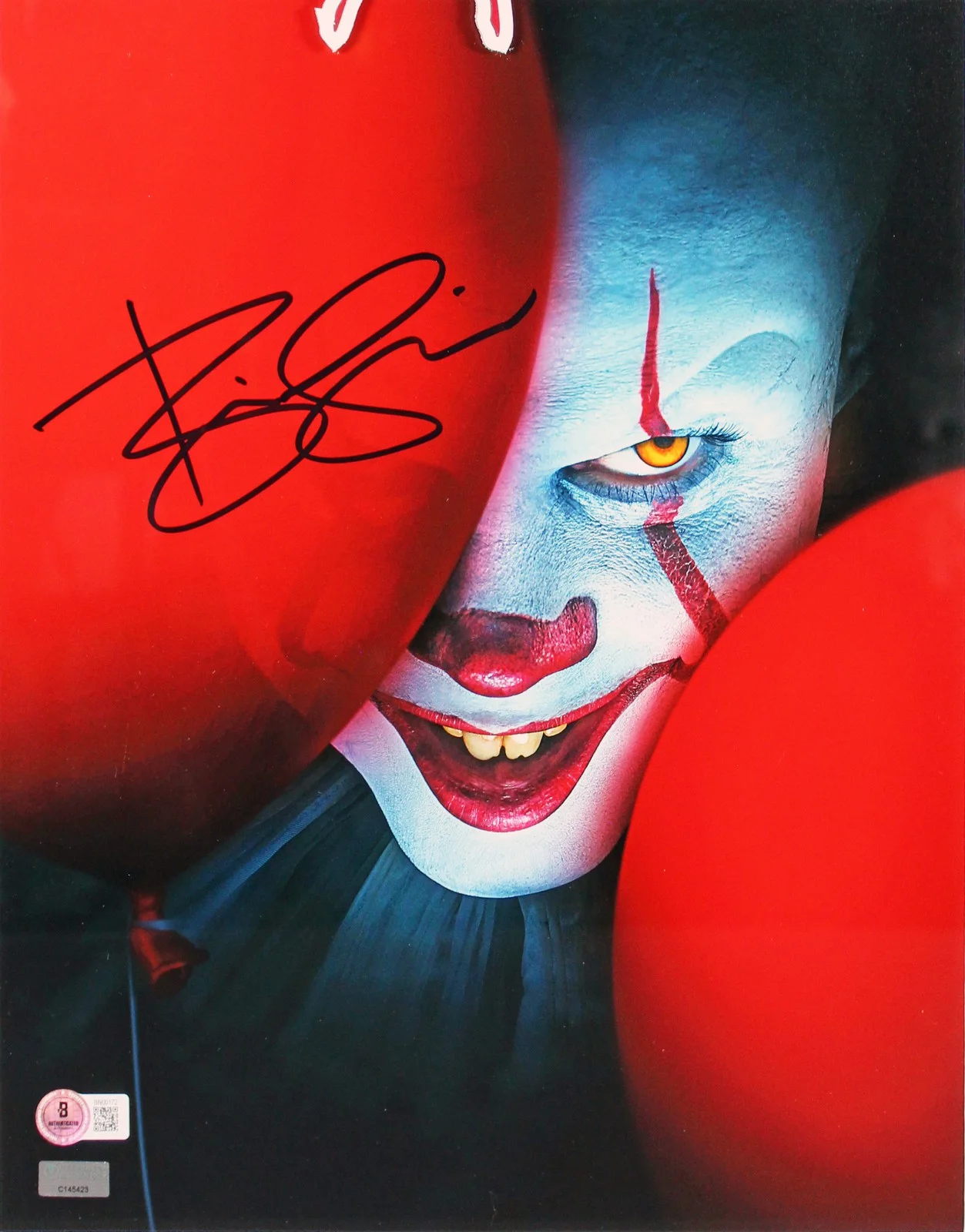 Bill Skarsgard — Bill Skarsgard It Authentic Signed 11x14 Framed Photo BAS #BN00172, image 2
