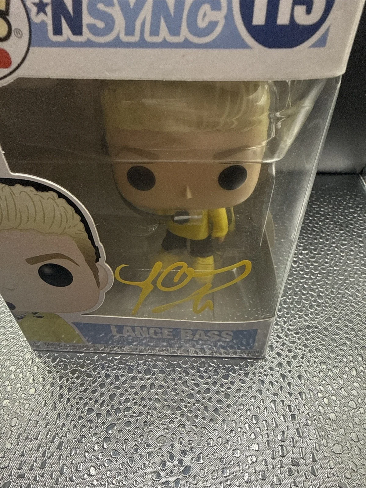 Lance Bass Signed Autograph Nsync Funko Pop Rocks #113 Figure JSA COA, image 2