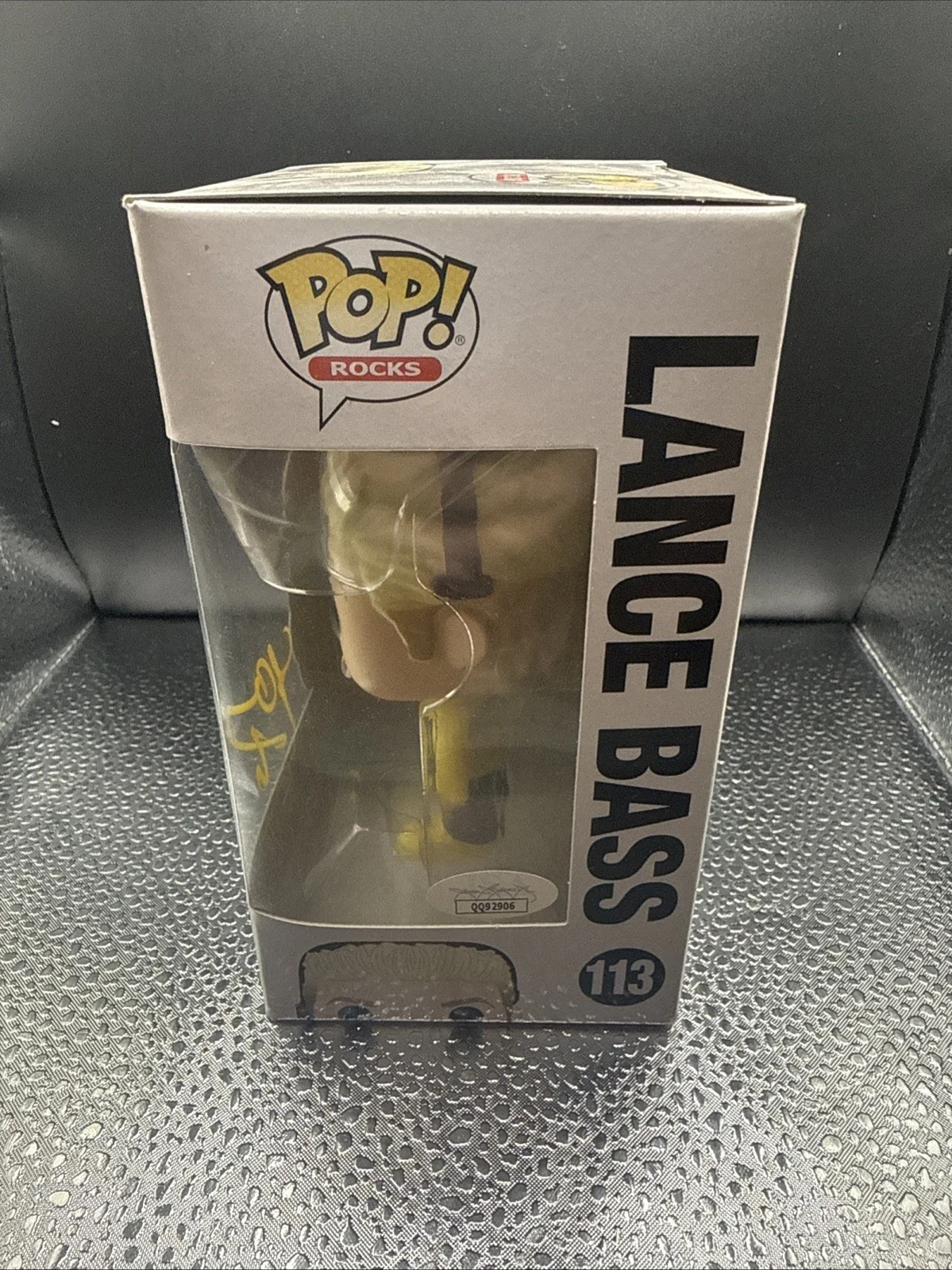Lance Bass Signed Autograph Nsync Funko Pop Rocks #113 Figure JSA COA, image 4