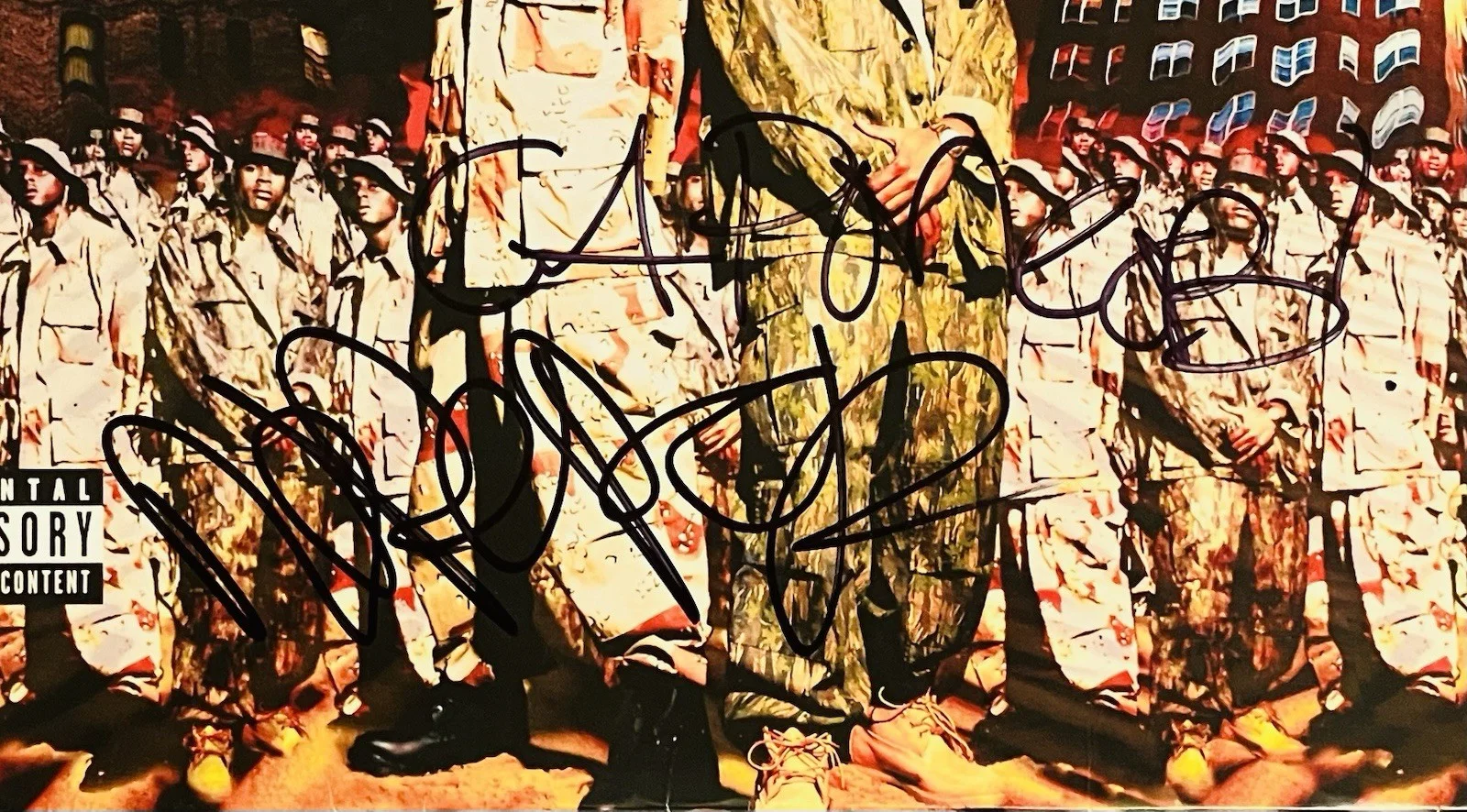 Capone-N-Noreaga Signed “The War Report” Vinyl LP w/Tragedy Khadafi! Beckett COA, image 5