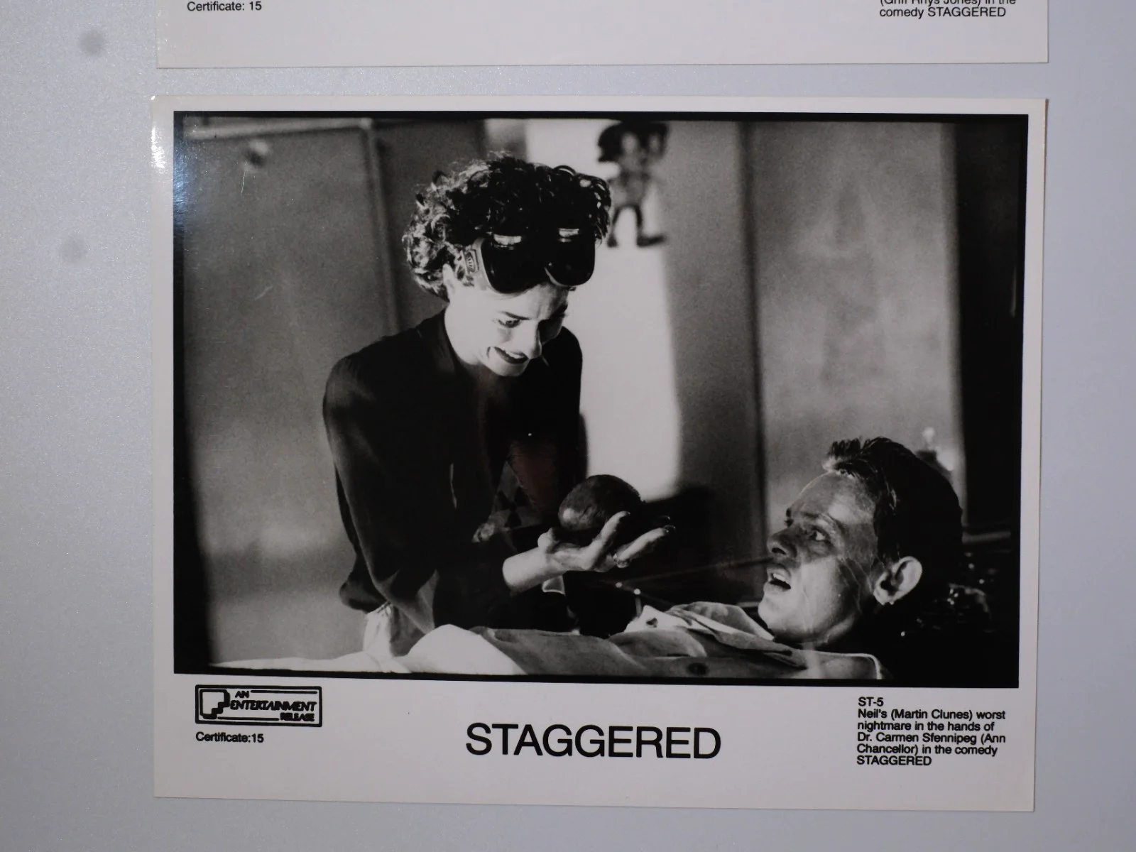 Vintage Black and White 'Staggered' Lobby Cards x2 Martin Clunes, изображение 2