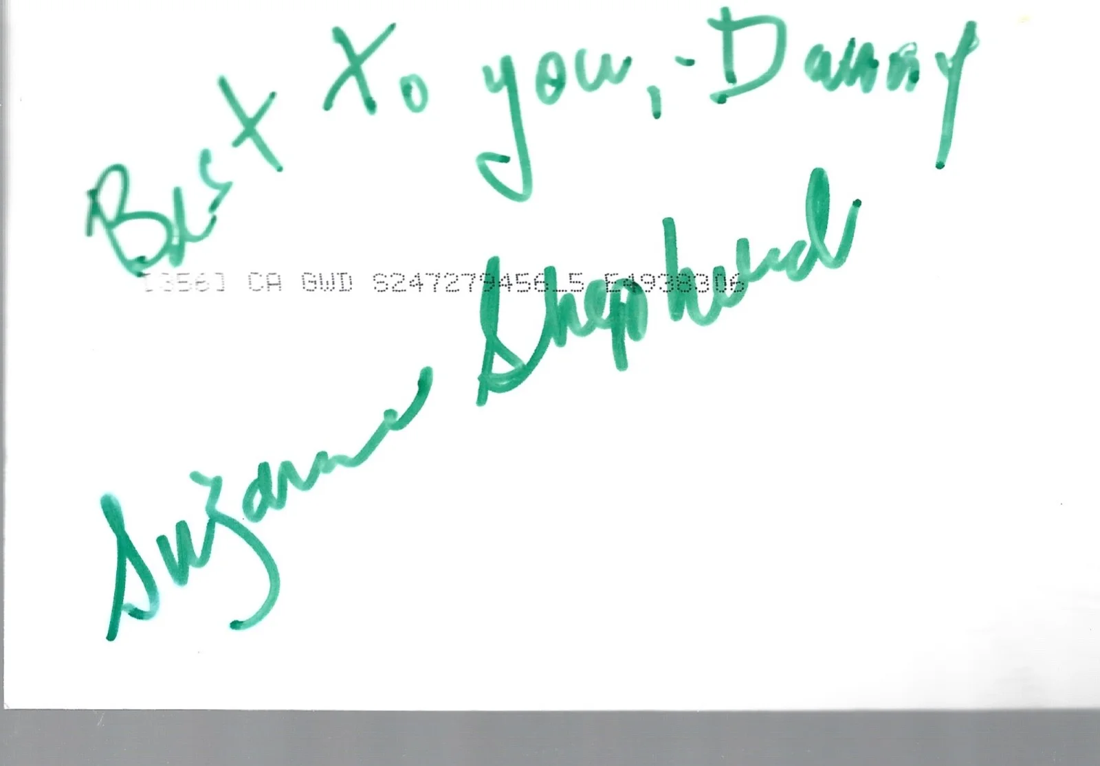 TV & FILM STARS SUZANNE SHEPARD AND GREGORY SCOTT" AUTOGRAPHED 4X6 PHOTOS, изображение 2