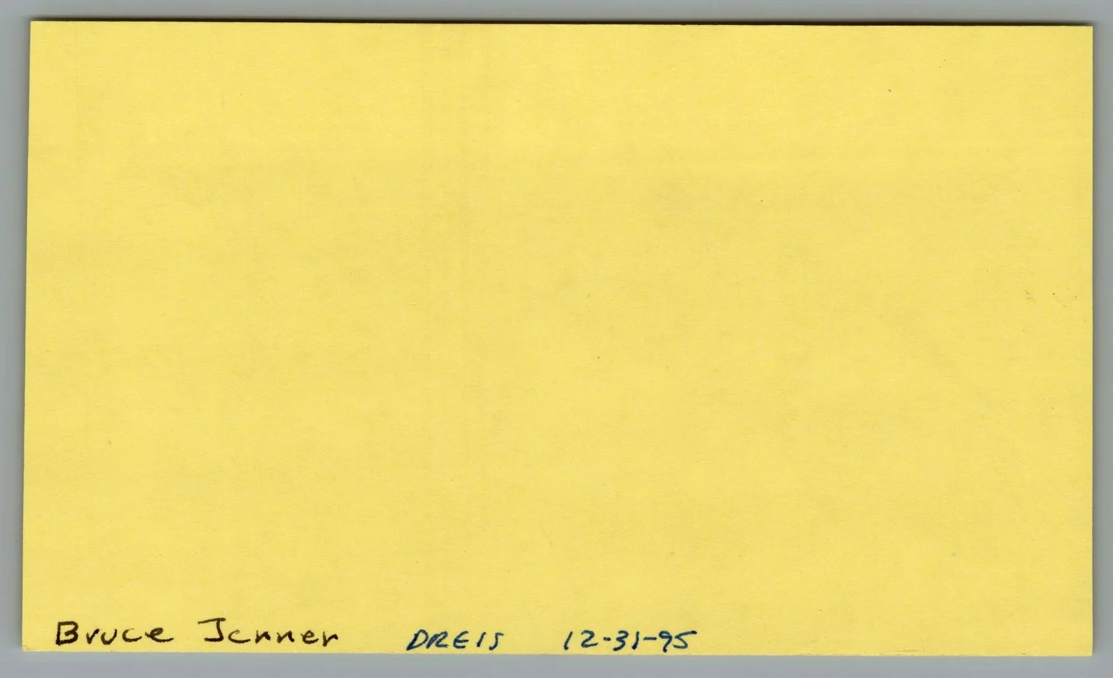 Bruce Jenner — Bruce Jenner Signed 3x5 Index Card Olympic Track & Field Autographed, изображение 2