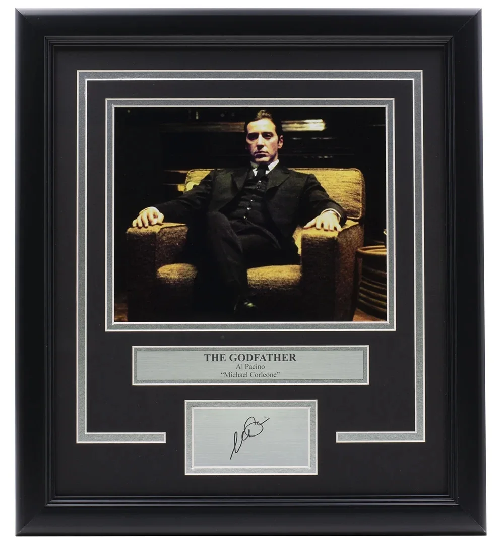 Al Pacino Framed 8x10 The Godfather Chair Photo w/ Laser Engraved Signature, изображение 3