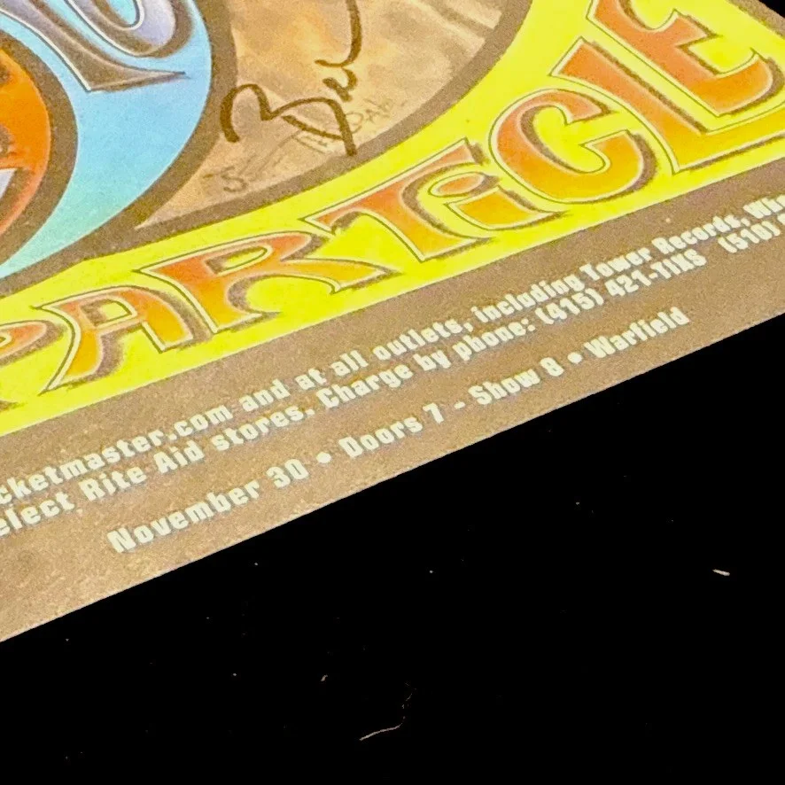 "YD Collection" Blues Traveler Autographed Poster 2002 Warfield SF, image 3