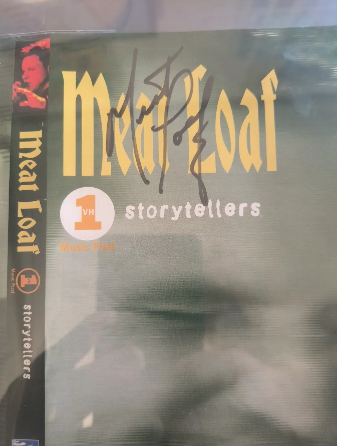 Meat Loaf — 1999 VH1 Storytellers Meat Loaf DVD Cover Beckett Authentic Autograph, image 4