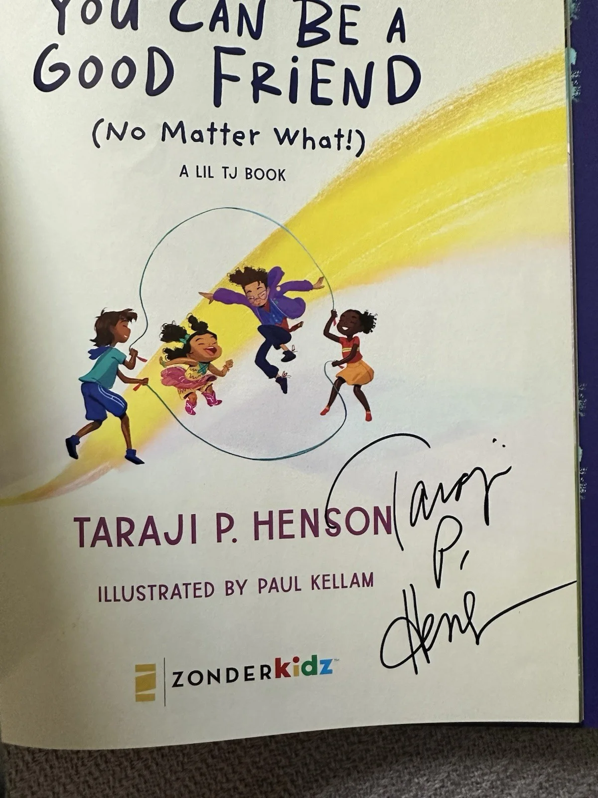 Taraji P. Henson signed You Can Be a Good Friend 1st printing hardcover book, изображение 3
