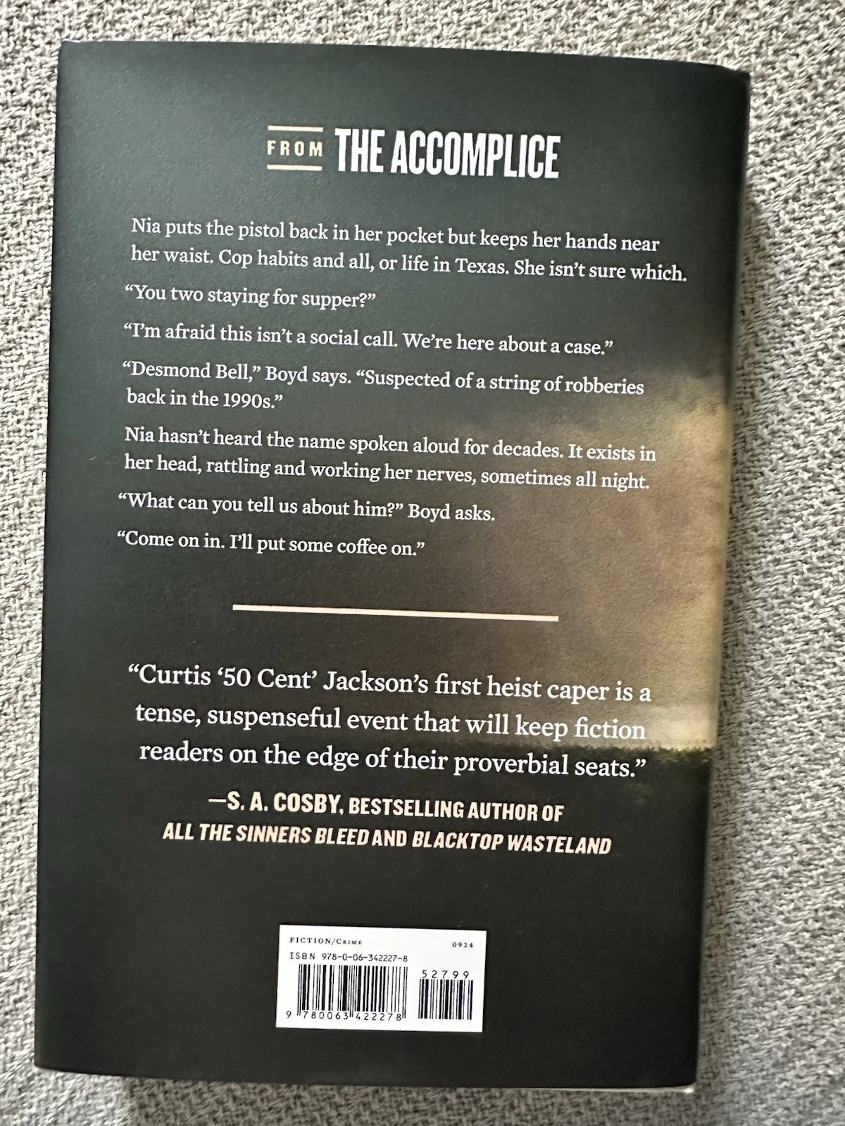 Curtis Jackson 50 Cent Signed The Accomplice First Edition Hardcover Book, image 3