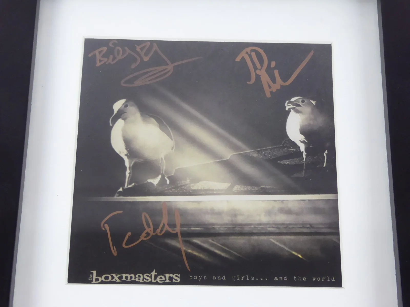Billy Bob Thornton Boxmasters JD Teddy Signed Framed Display Matted CD W/Cover, image 2