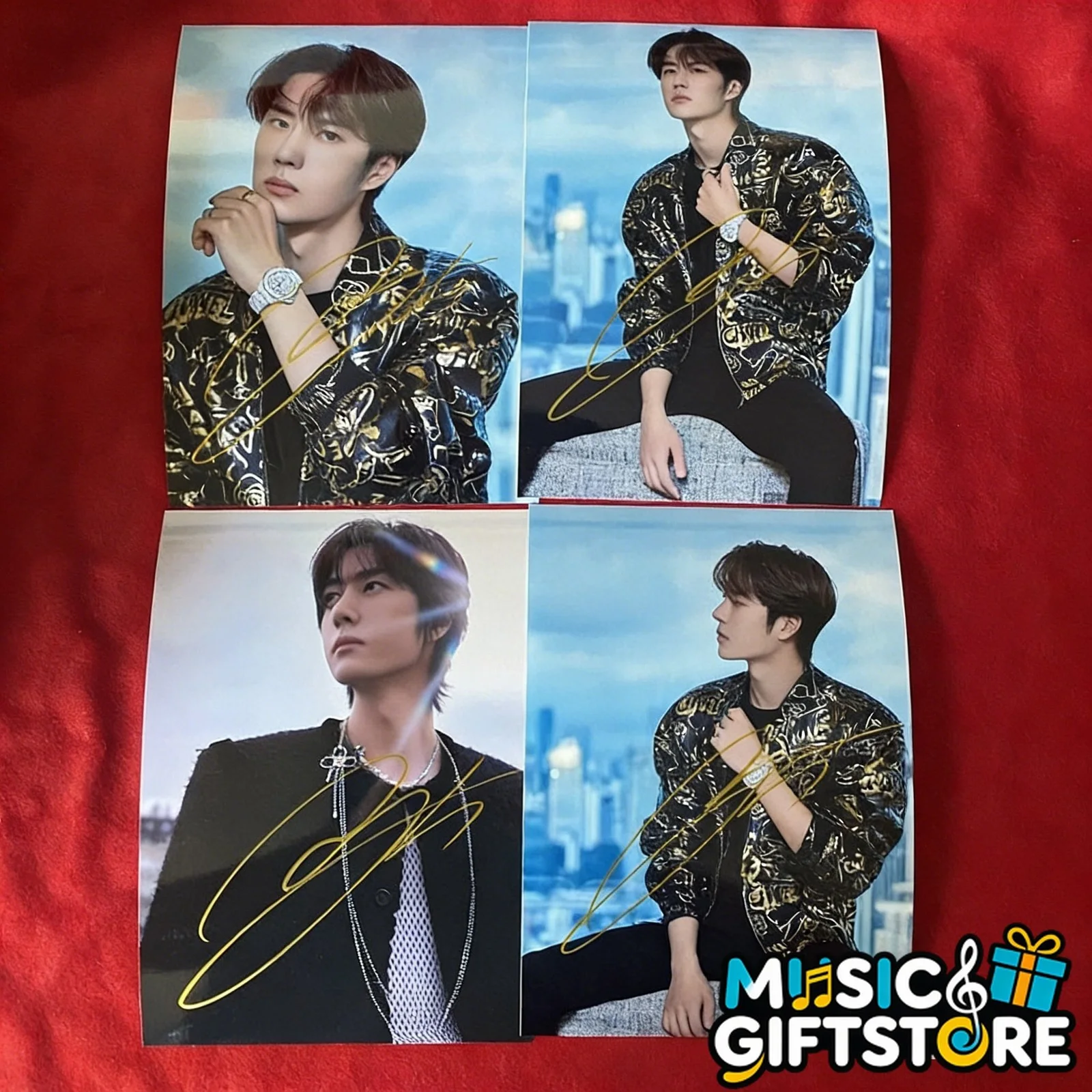WANG YIBO YI BO PHOTO CARD PICTURE SIGNED AUTOGRAPHED CHINESE 4*6 2025 #MUGS, изображение 2