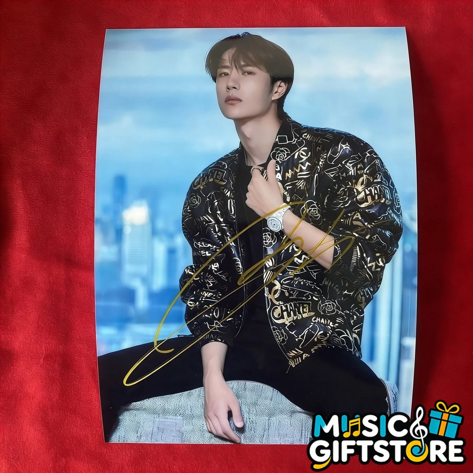 WANG YIBO YI BO PHOTO CARD PICTURE SIGNED AUTOGRAPHED CHINESE 4*6 2025 #MUGS, изображение 3