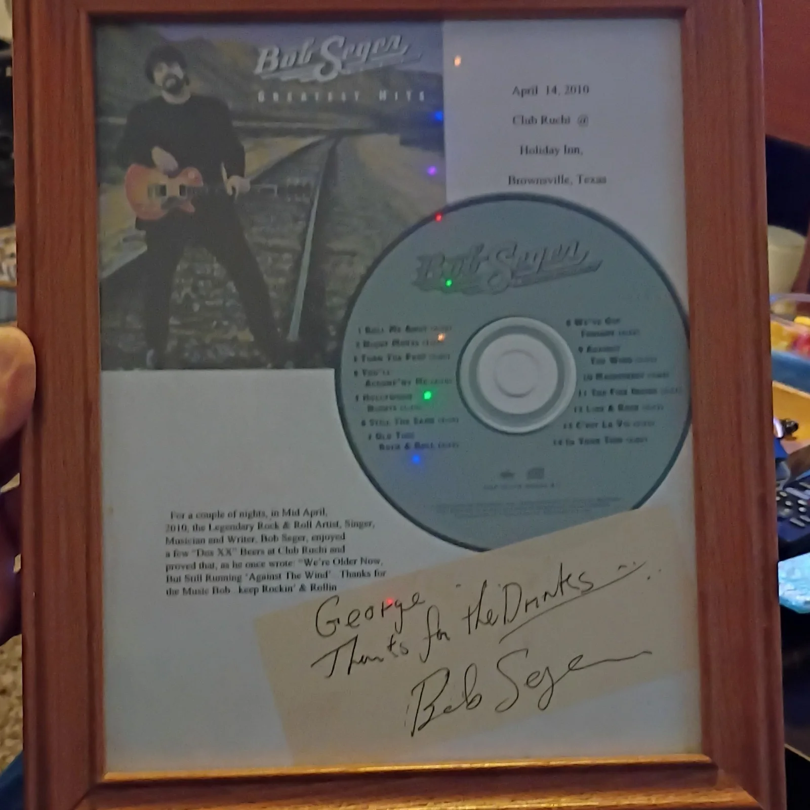 Rock n Roll Hall of Fame Bob Seger Collectible, image 2