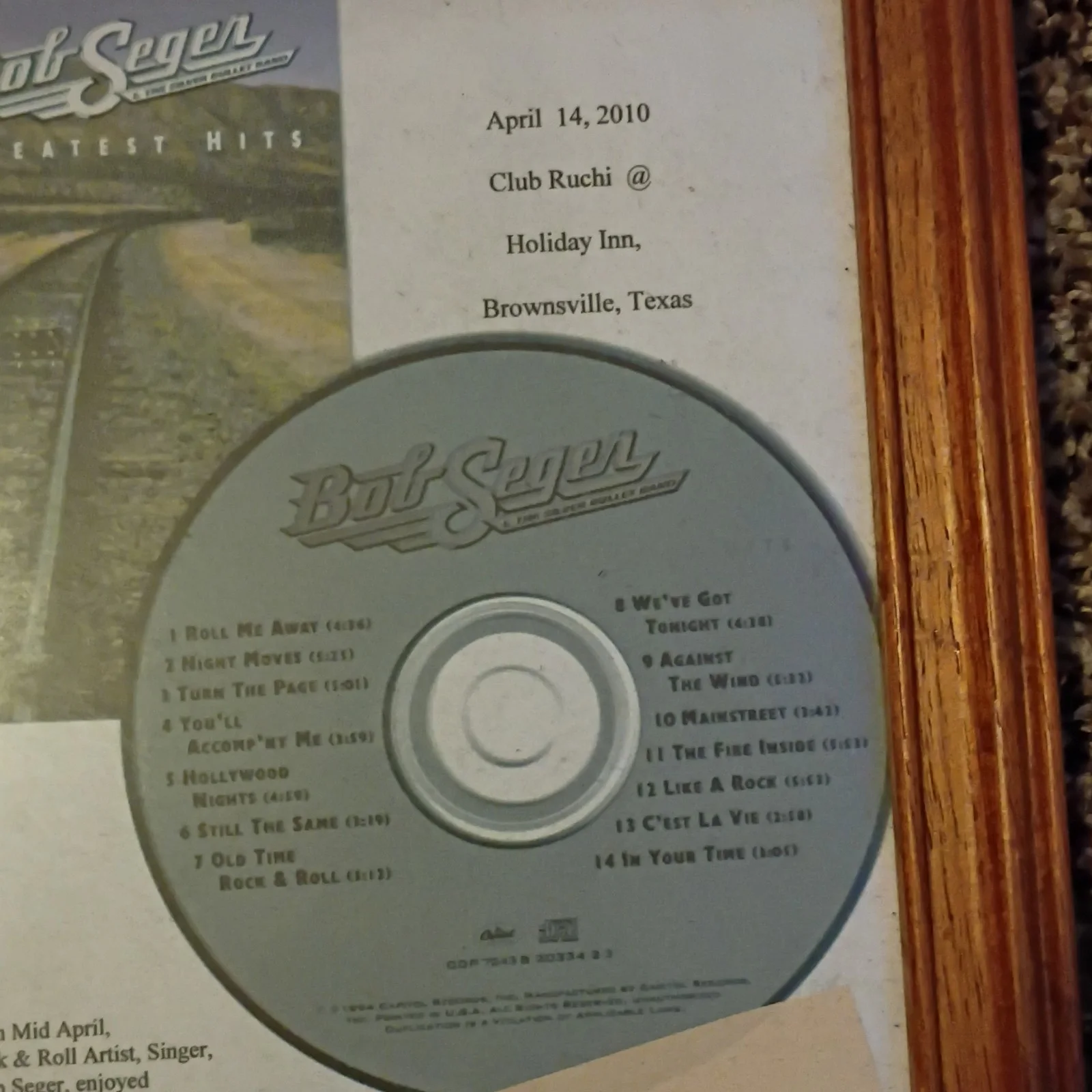 Rock n Roll Hall of Fame Bob Seger Collectible, image 5