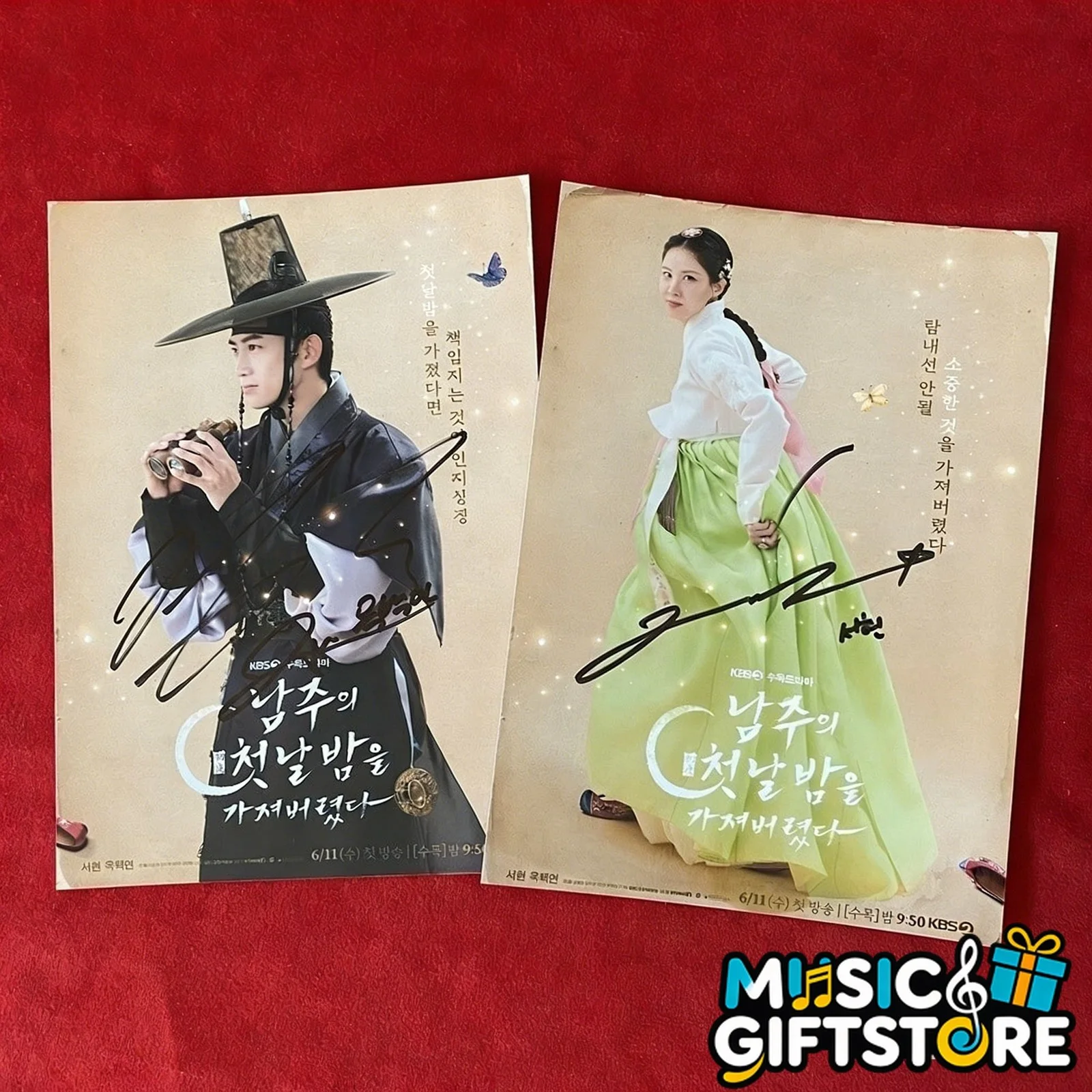 The First Night With the Duke Seo Ju Hyun Ok TaecYeon Autographed Photo 2025 #MU, изображение 2