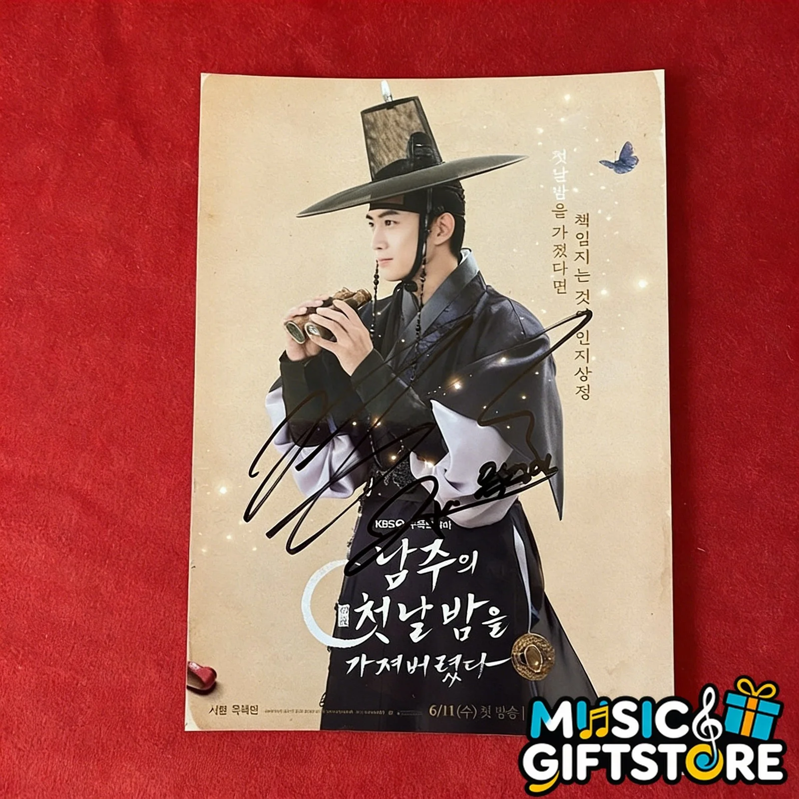 The First Night With the Duke Seo Ju Hyun Ok TaecYeon Autographed Photo 2025 #MU, изображение 3
