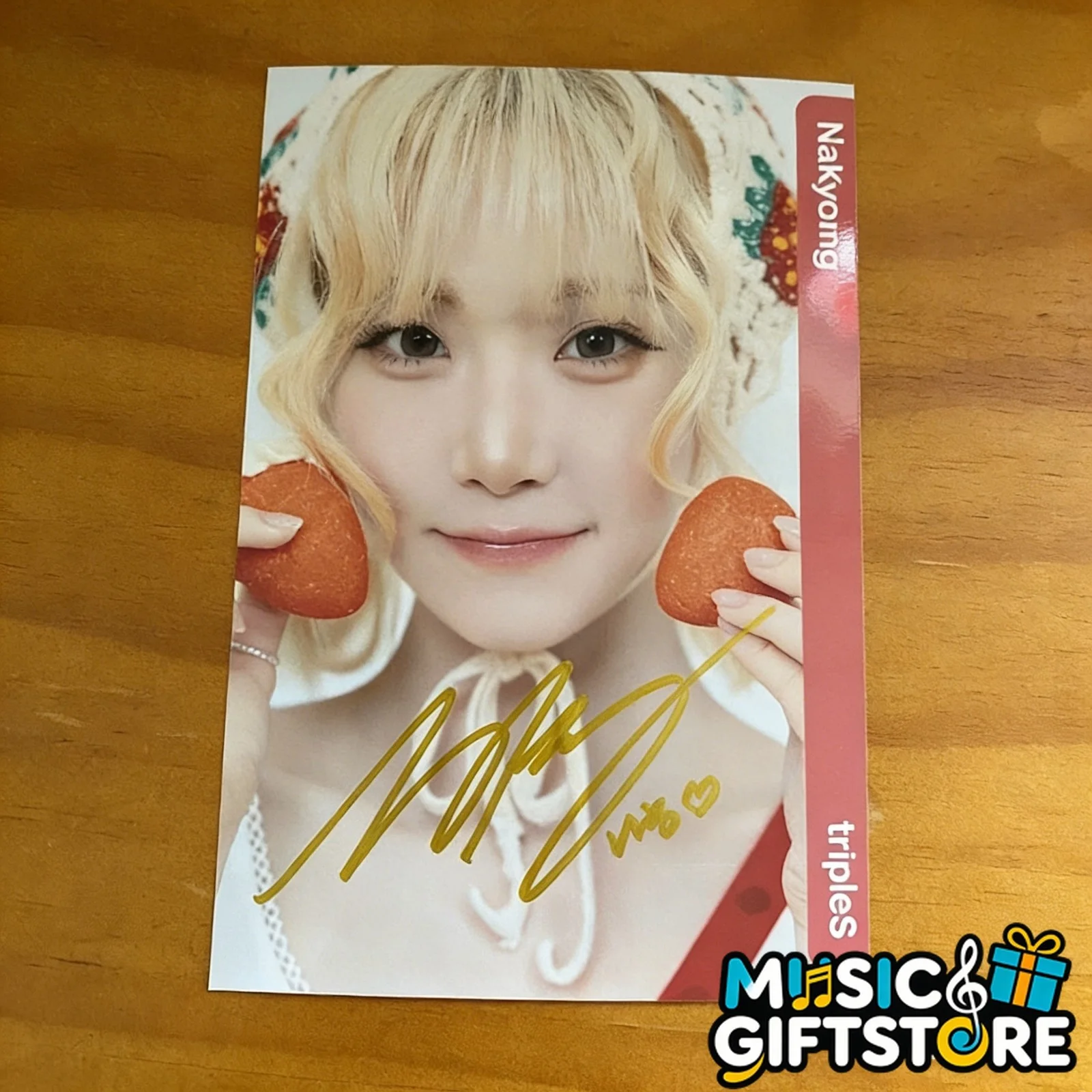 tripleS Nakyoung Autographed Signed Photo Picture K-POP 4*6 2025B #MUGS, image 3