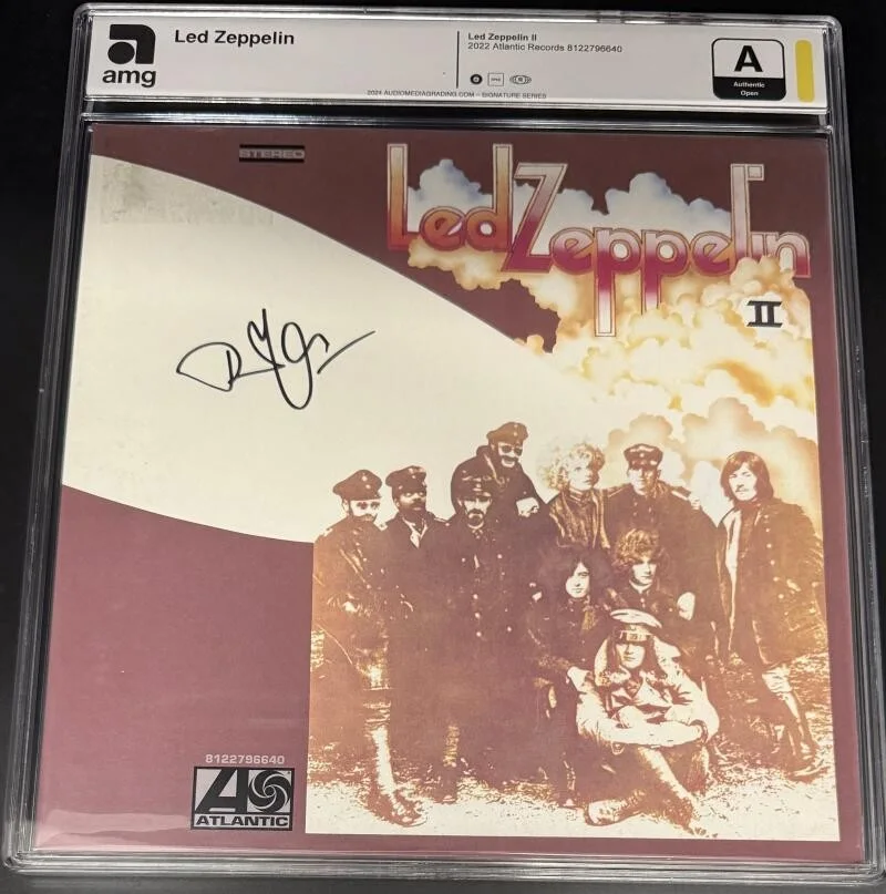 Robert Plant — Robert Plant Led Zeppelin II 2 Signed Autograph Vinyl Record Album LP AMG JSA