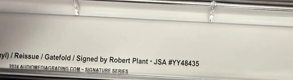 Robert Plant — Robert Plant Led Zeppelin II 2 Signed Autograph Vinyl Record Album LP AMG JSA, изображение 2