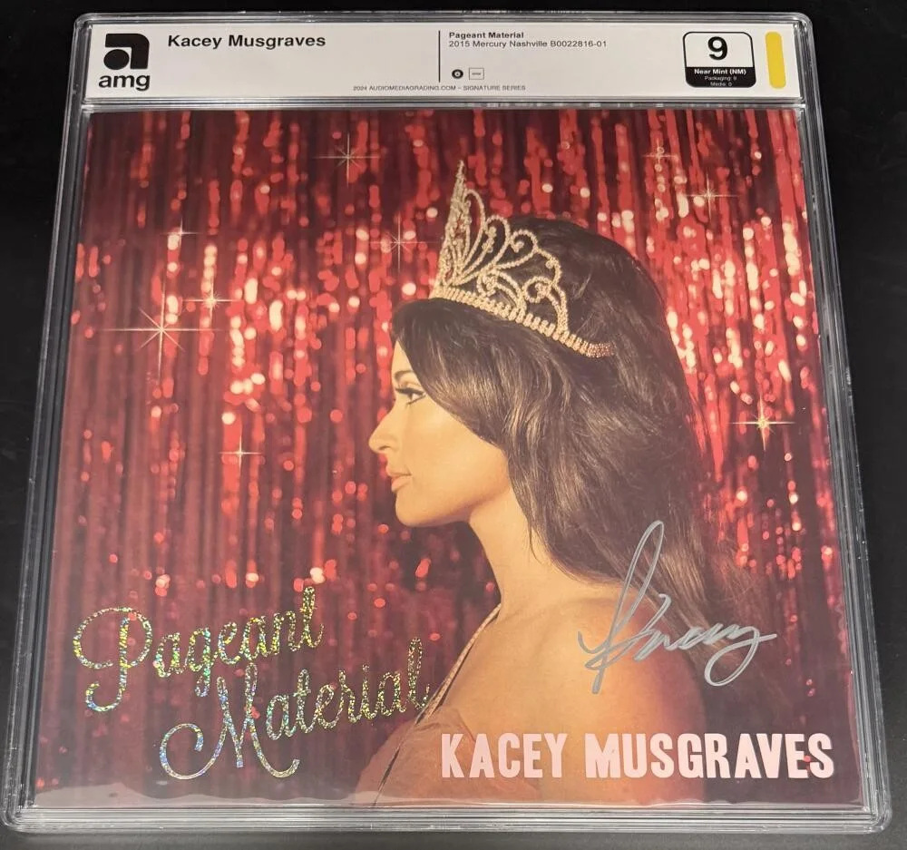 Kacey Musgraves — Kacey Musgraves Signed Autograph Pageant Material Vinyl Record Album LP AMG JSA