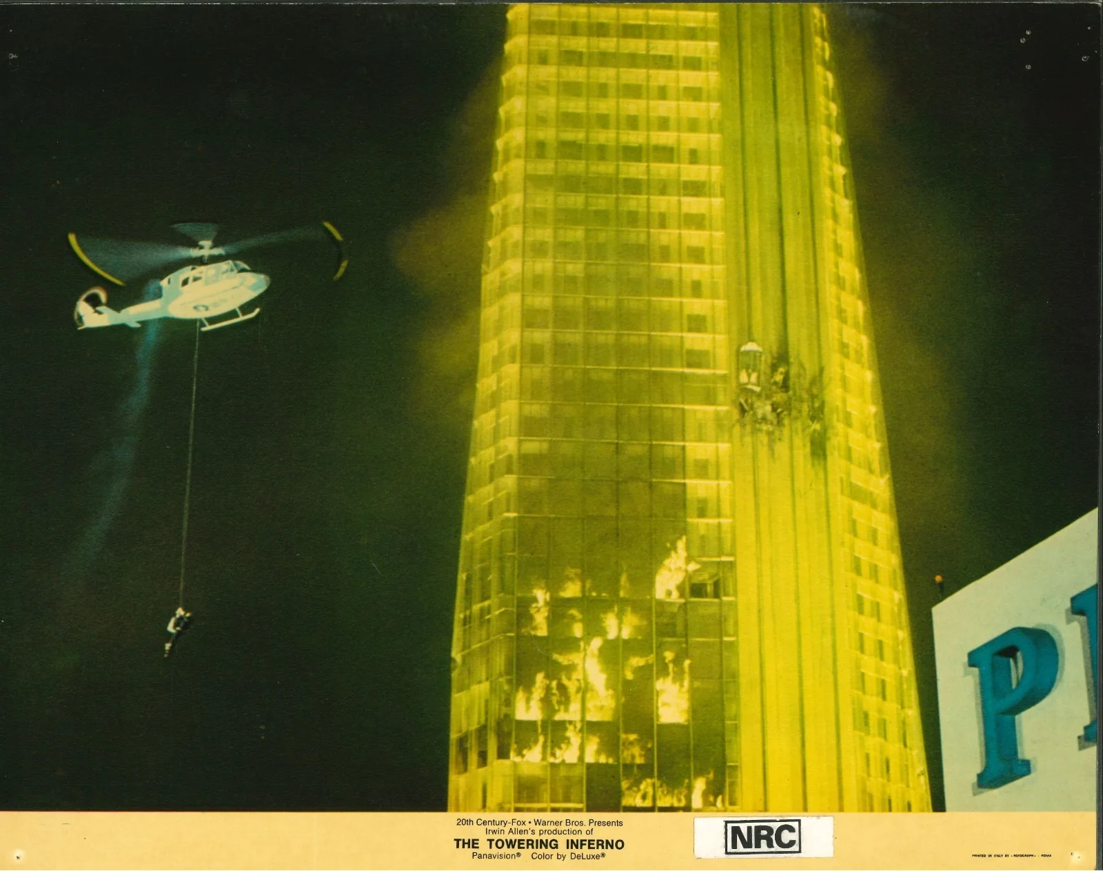 Towering Inferno 7x ORIGINAL US Lobby Cards Paul Newman Steve McQueen, image 4