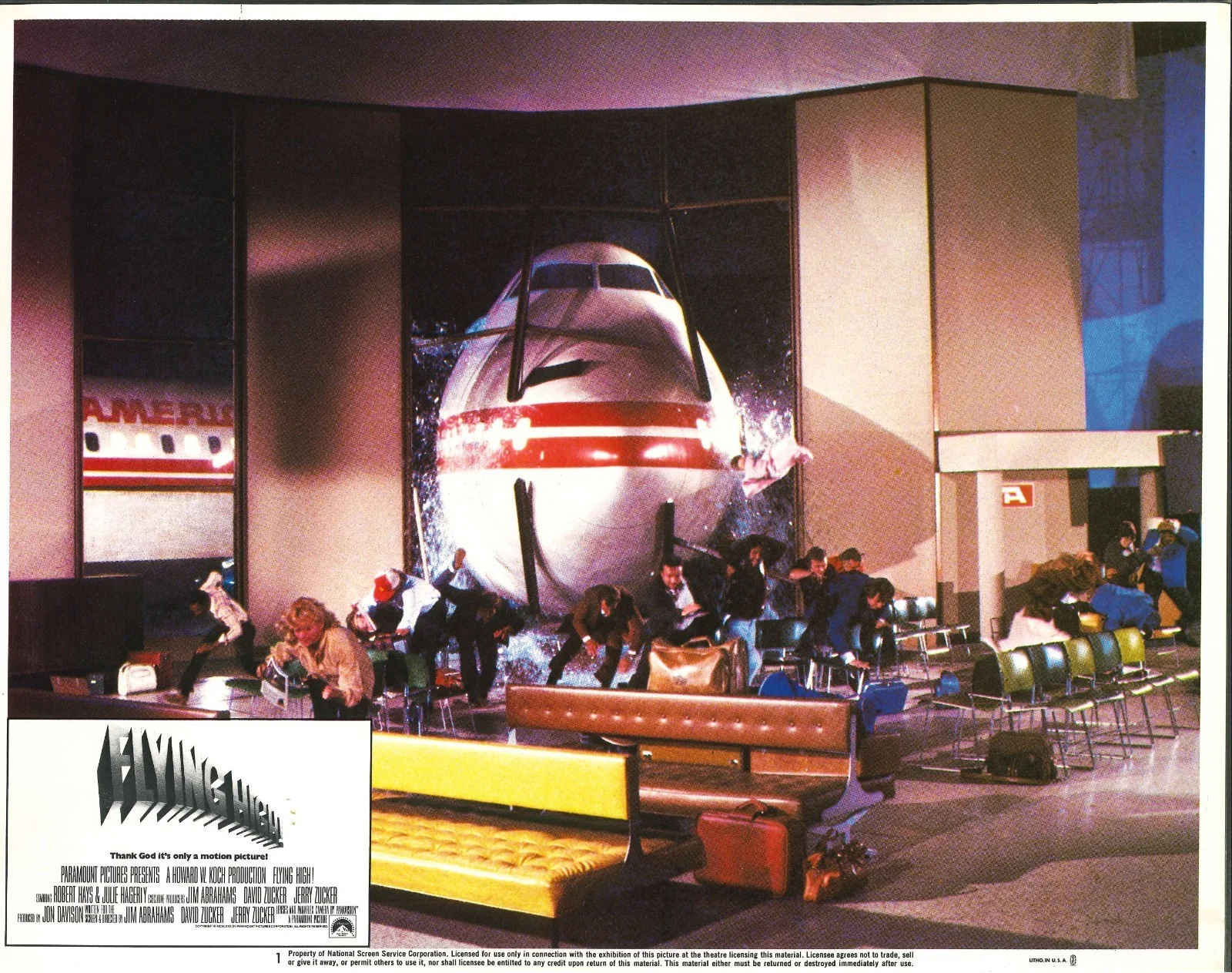 Flying High aka Airplane! 8x ORIGINAL US Lobby Cards Leslie Nielsen 1980, изображение 2