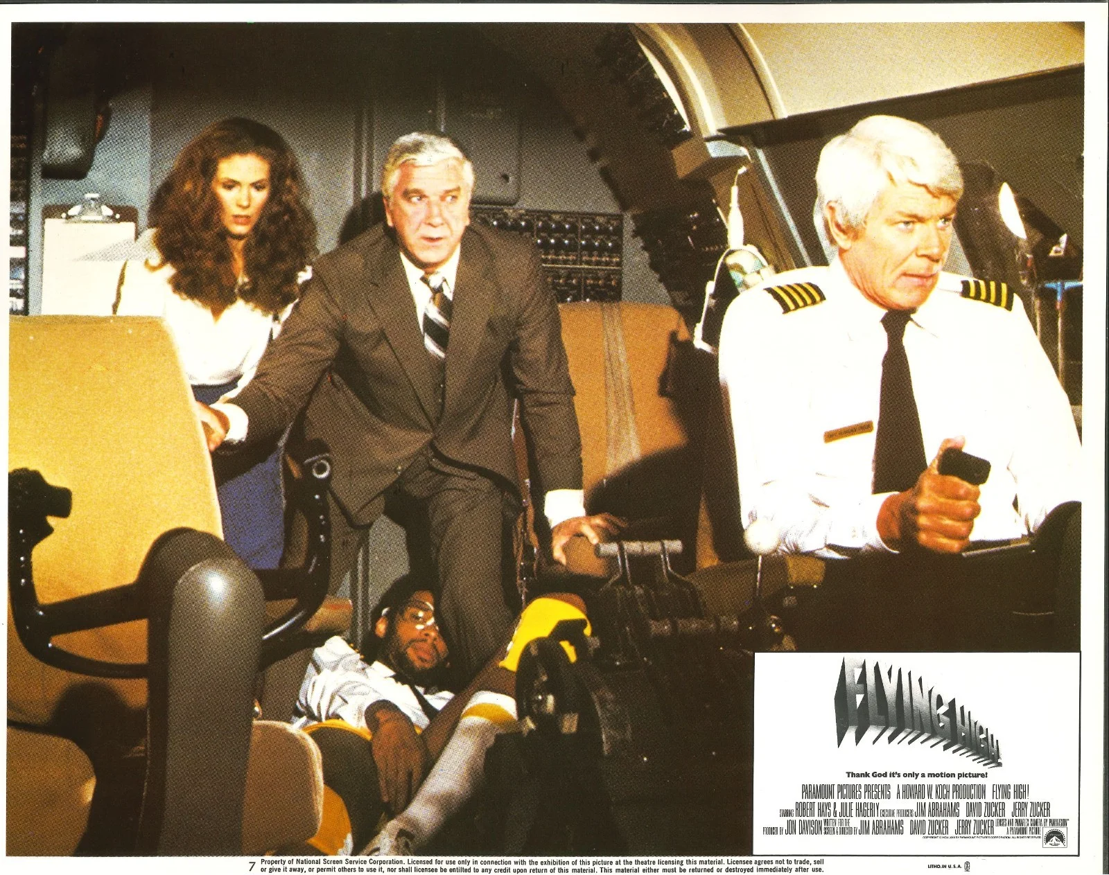 Flying High aka Airplane! 8x ORIGINAL US Lobby Cards Leslie Nielsen 1980, изображение 5