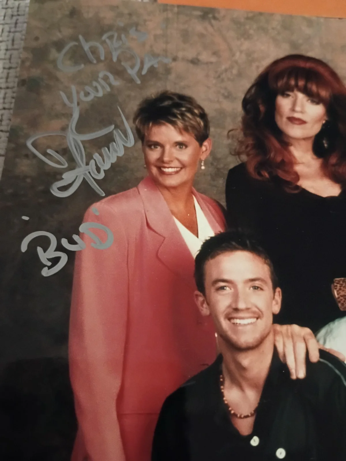 Married With Children Cast Photo Signed By David Faustino w Original Show Ticket, изображение 5