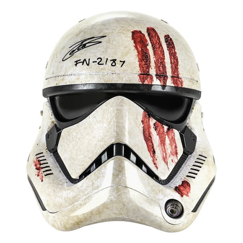 John Boyega — John Boyega Autographed Star Wars First Order Stormtrooper Bloody Helmet FN-2187