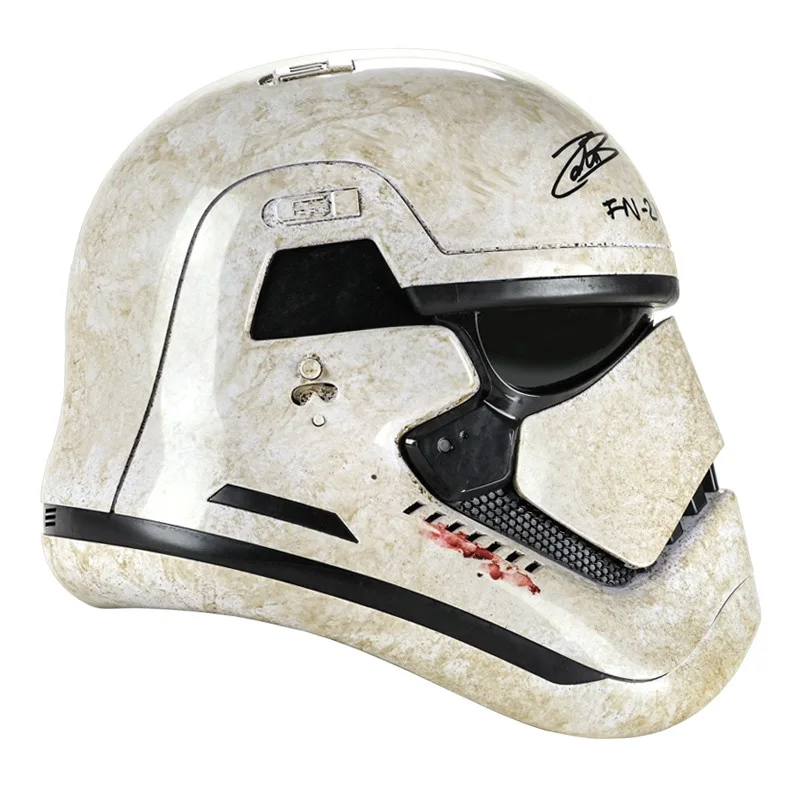 John Boyega — John Boyega Autographed Star Wars First Order Stormtrooper Bloody Helmet FN-2187, image 4
