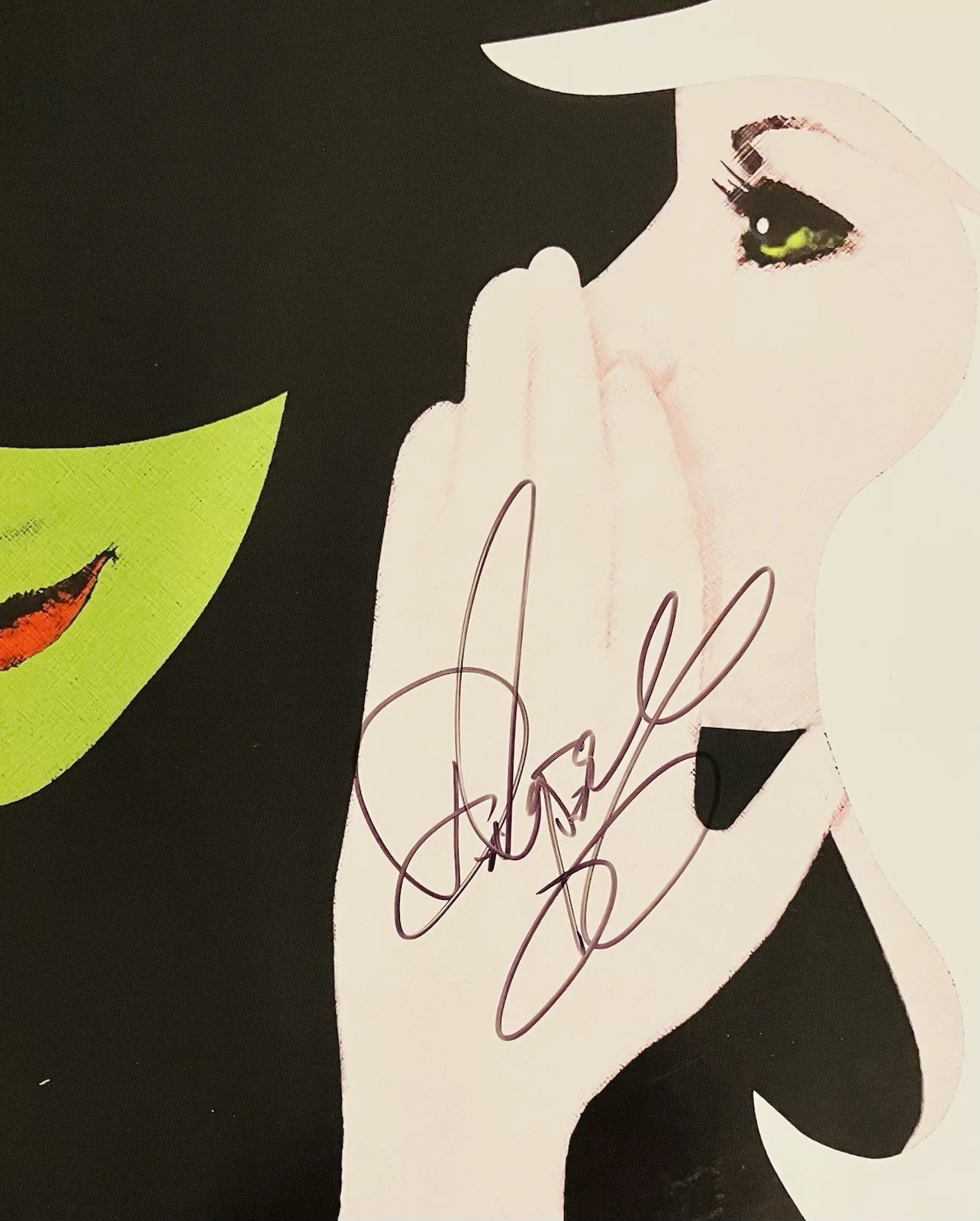 3 Signatures — Vintage Wicked Original Autographed Signed 13x22 Broadway Poster 2000s Signed x3, изображение 3
