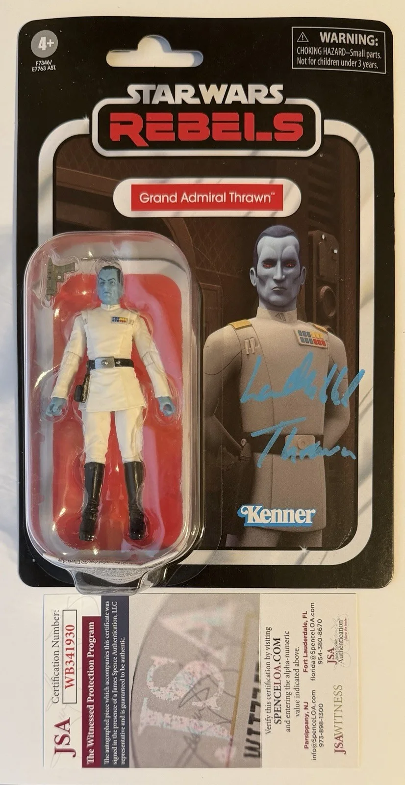 Lars Mikkelsen — LARS MIKKELSEN SIGNED • STAR WARS REBELS • THRAWN ACTION FIGURE • JSA WITNESSED
