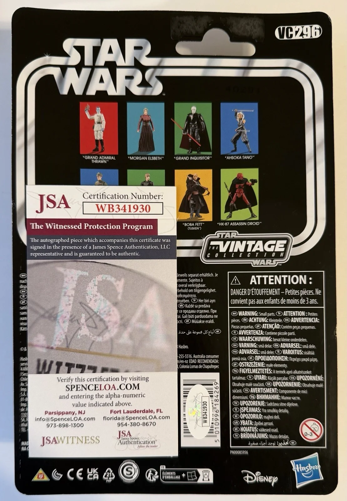 Lars Mikkelsen — LARS MIKKELSEN SIGNED • STAR WARS REBELS • THRAWN ACTION FIGURE • JSA WITNESSED, изображение 2