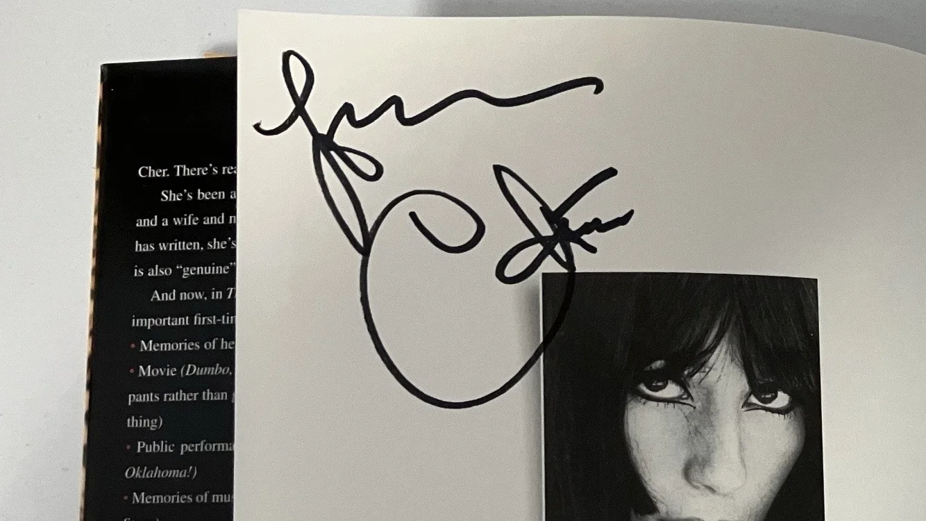 CHER SIGNED/AUTOGRAPHED THE FIRST TIME BOOK WITH COA, image 3