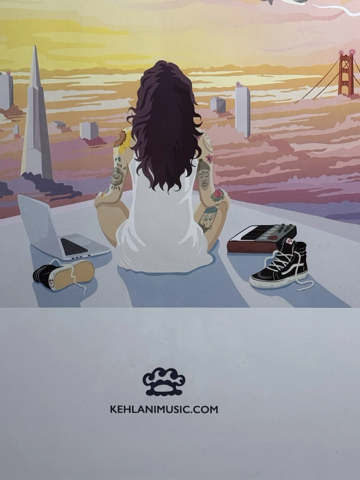 Autographed Signed Kehlani Fan Club Promo Poster 11x17 You Should Be Here Art, изображение 2