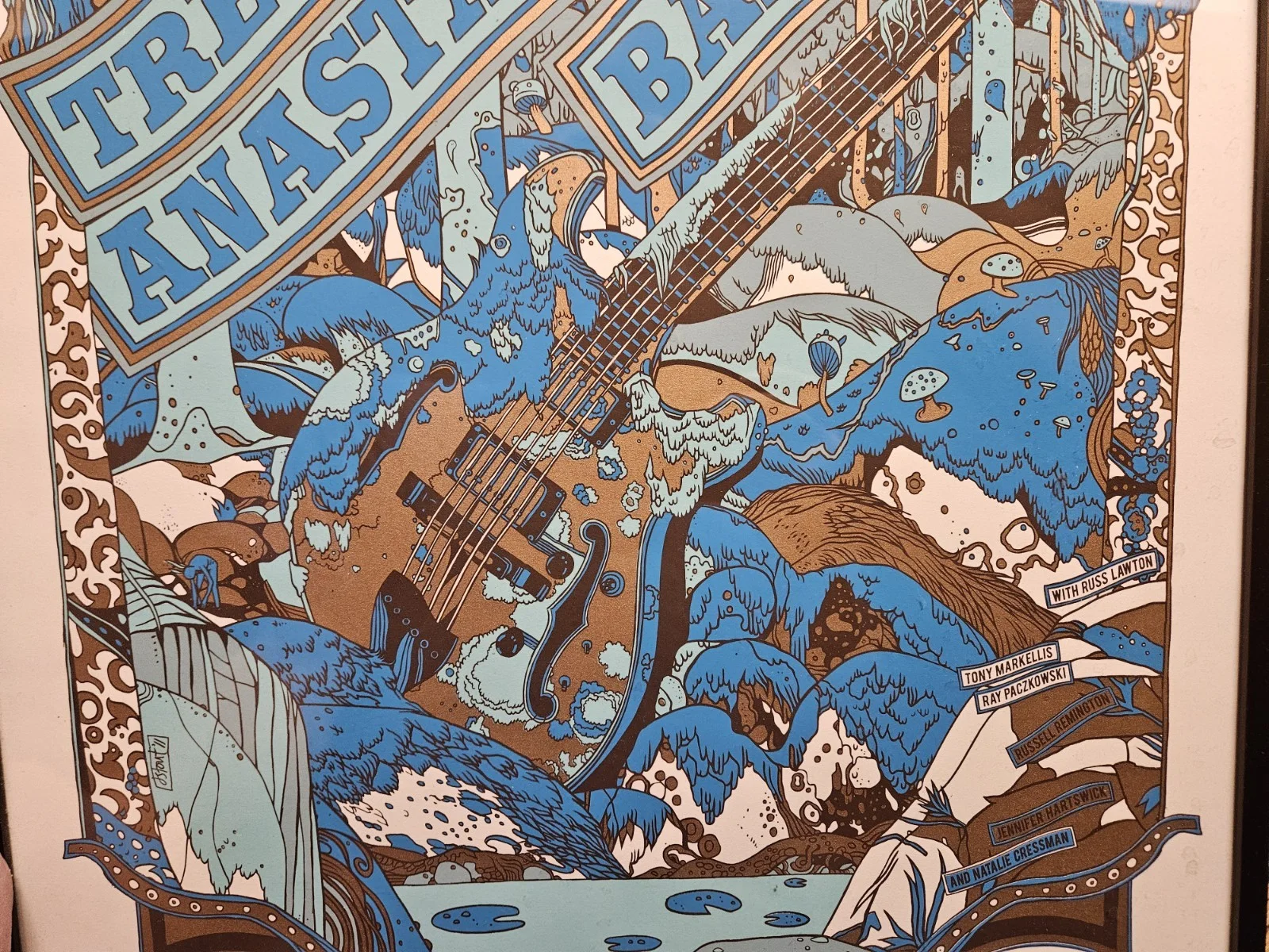 35/90 Signed Ltd Ed TREY ANASTASIO BAND Concert Poster Ogden Thetr Colorado 2011, изображение 3