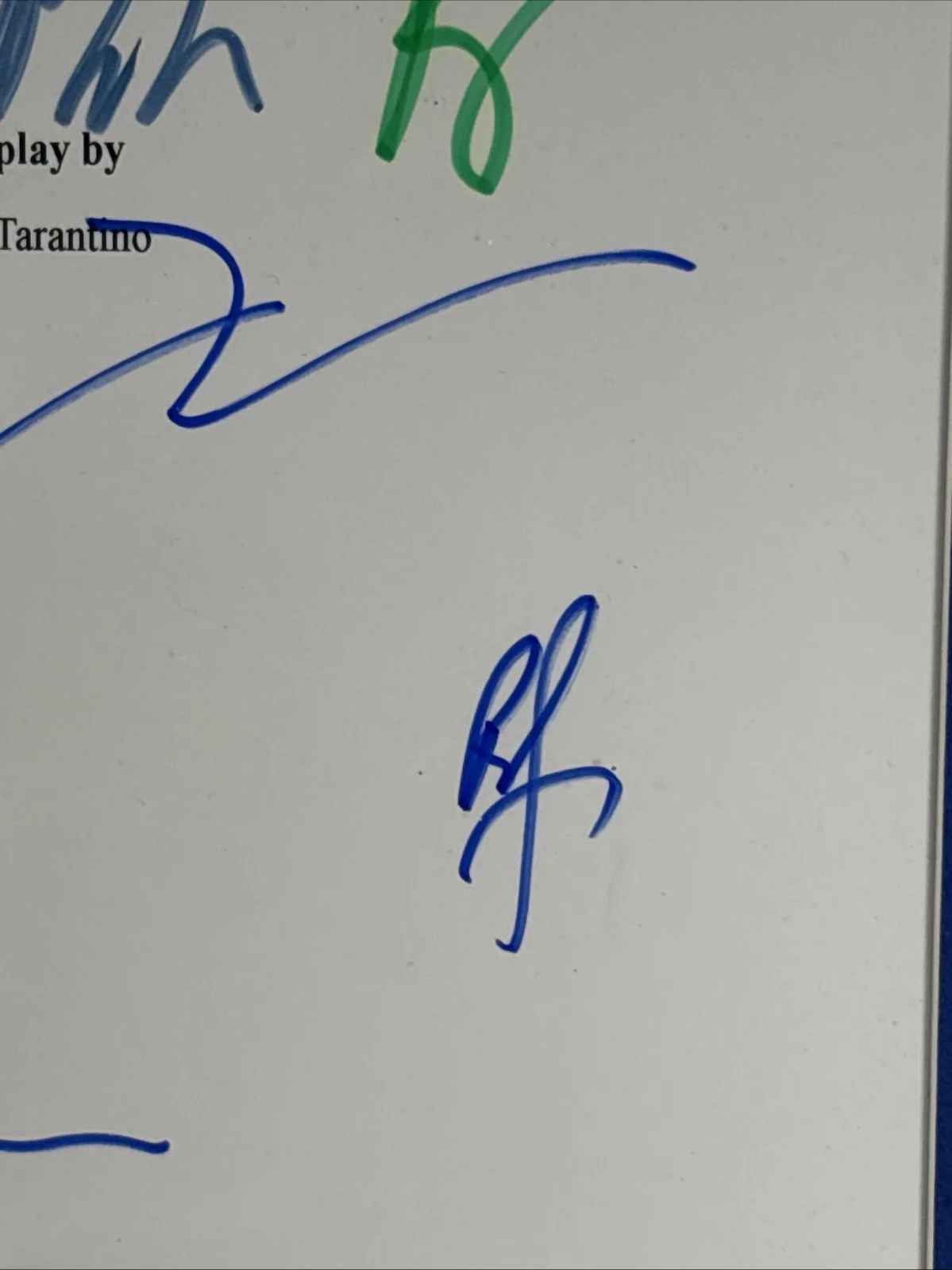 Brad Pitt — Inglorious Bastards Autographed Movie Script Brad Pritt Quentin Tarantino COA, image 3