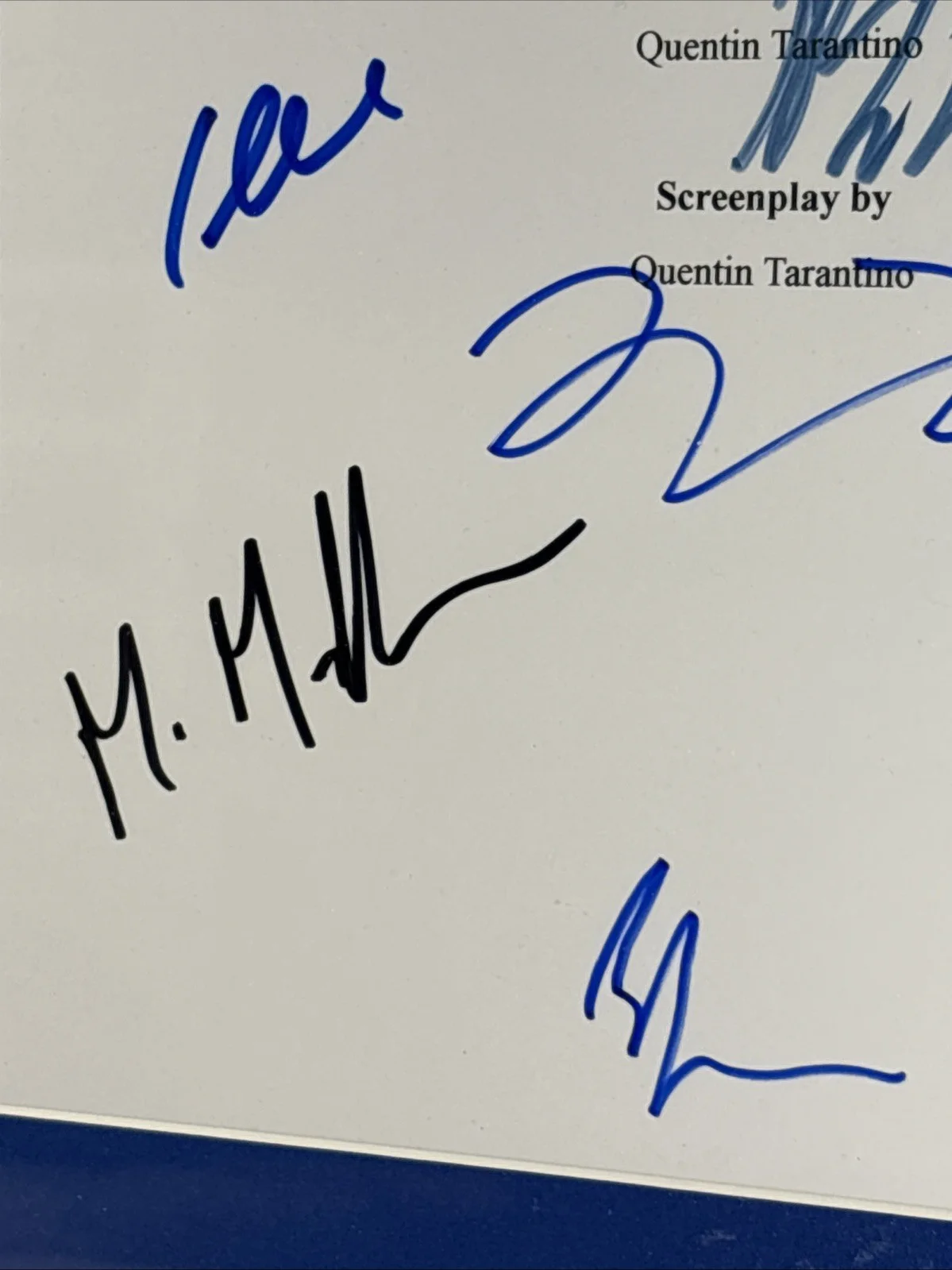 Brad Pitt — Inglorious Bastards Autographed Movie Script Brad Pritt Quentin Tarantino COA, image 5