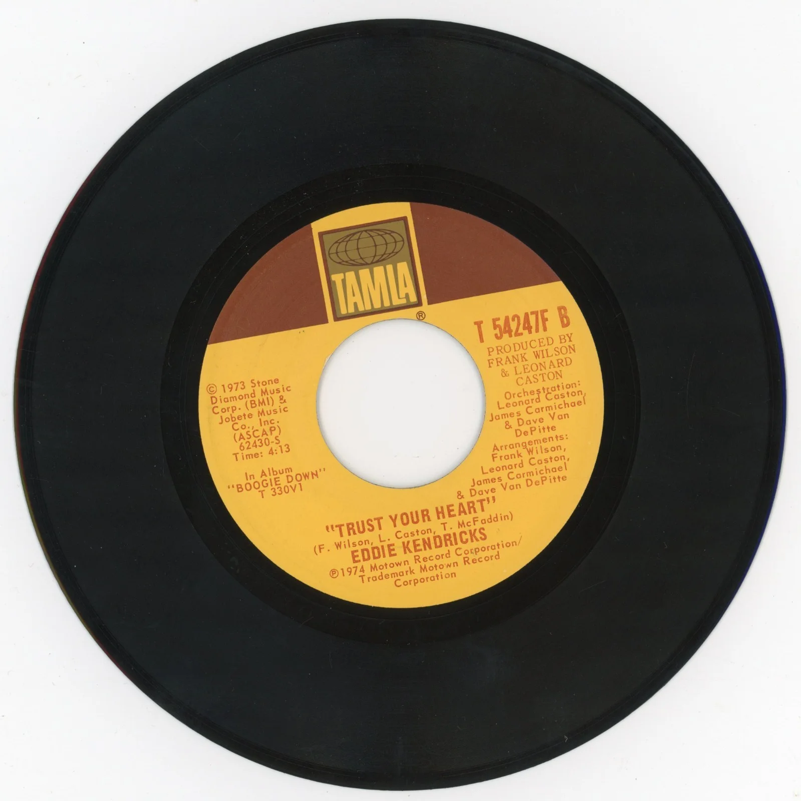 Eddie Kendricks - Signed 7 Inch Sleeve w/ Trust Your Heat/Son of Sagitt Arius, image 2