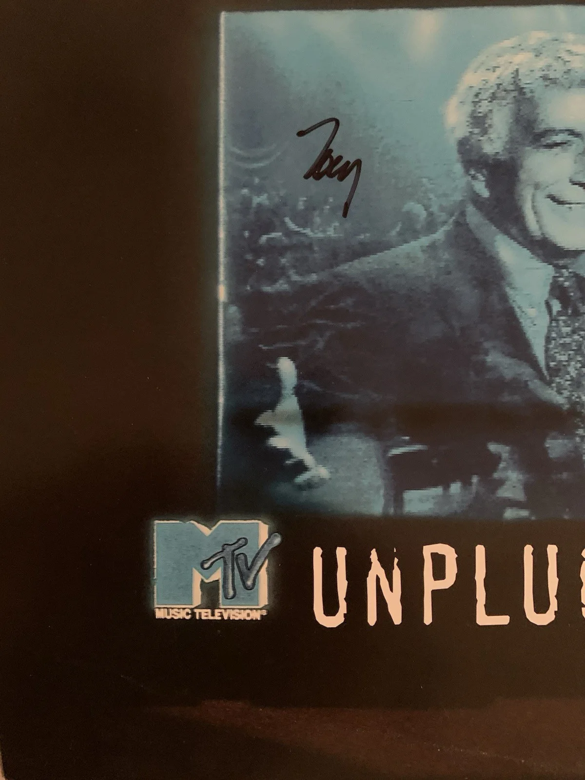 Tony Bennett Signed Record Album Cover Flat Unplugged, image 3