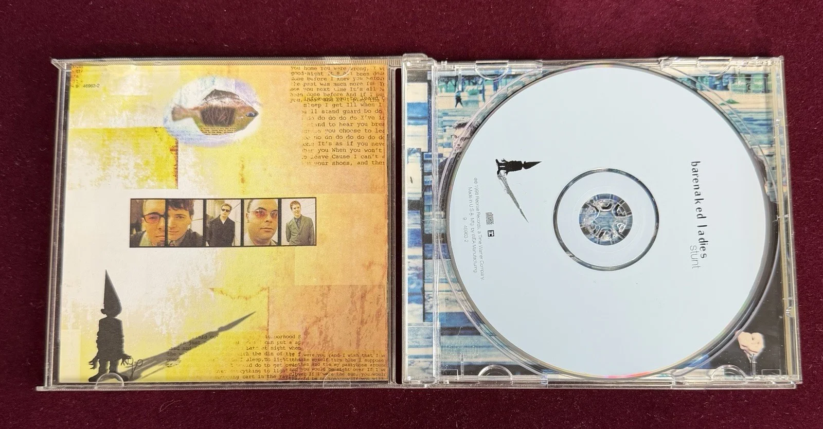 Barenaked Ladies Autographed CD - Stunt 1998 4 Band Members, image 2