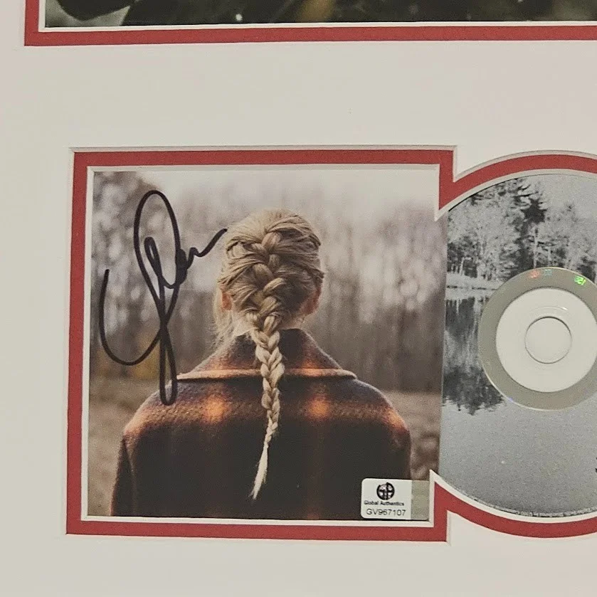 Taylor Swift Signed Autographed Evermore CD Global Authentics COA Eras, image 2