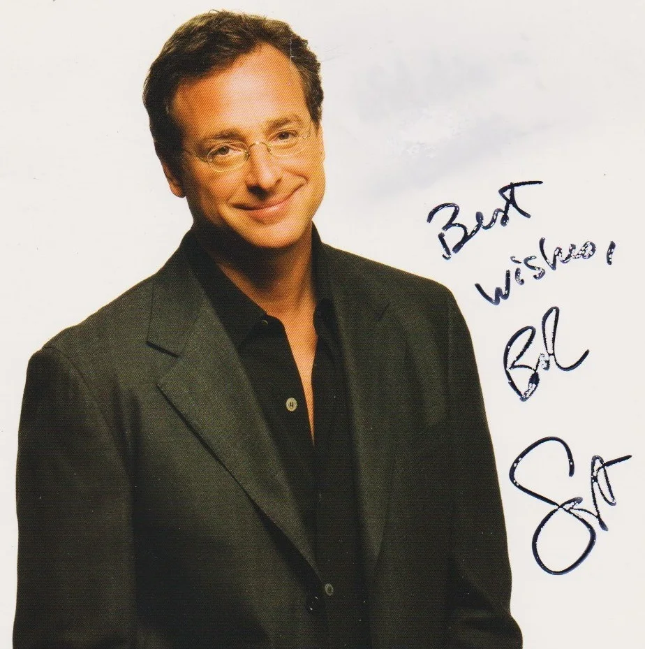 BOB SAGET hand-signed FANTASTIC 8x10 COLOR CLOSEUP PORTRAIT authentic w/ COA, image 2
